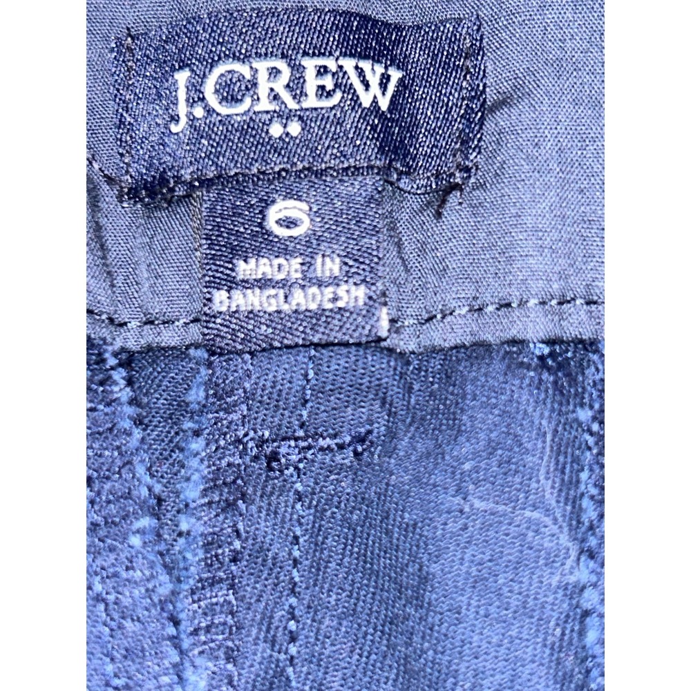 J.Crew Womens Navy Blue Chino Shorts Size 6 Cotton Mid Rise 3 Inch Inseam Casual - Picture 4 of 5
